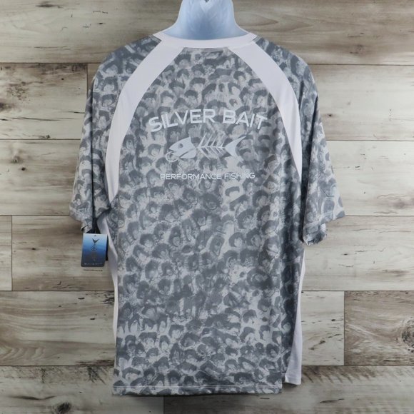 Silver Bait* Men's Short Sleeve Crew Neck Straight Hem Pullover Tee Shirt~XL - Picture 2 of 12